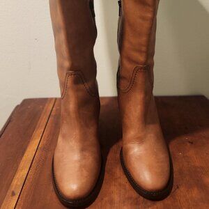 J Crew Leather Knee-high Riding Boots Made in Italy